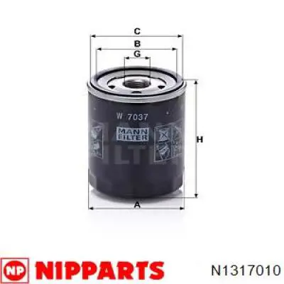 Filtro de aceite motor UFI 2378600