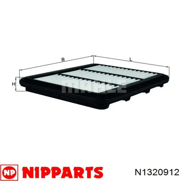 N1320912 Nipparts filtro de aire