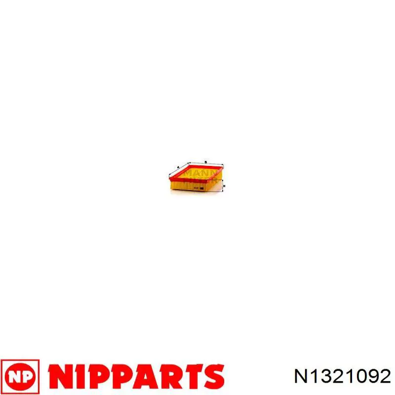 N1321092 Nipparts filtro de aire