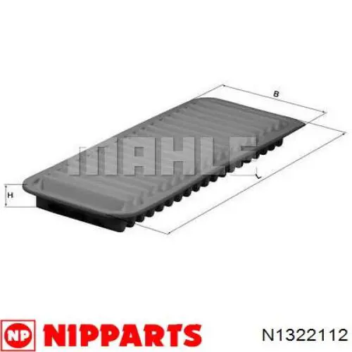 N1322112 Nipparts filtro de aire