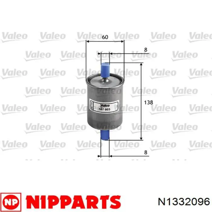 Filtro combustible Nipparts N1332096 precio, desde 6,00 EUR