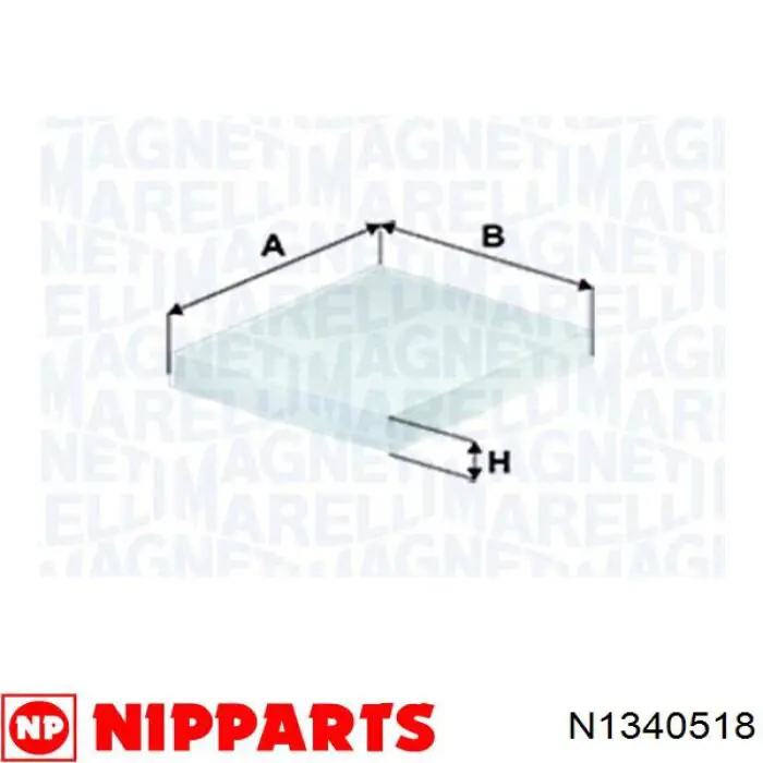 Filtro de cabina Nipparts N1340518 precio, desde 8,85 EUR