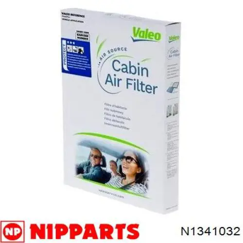 N1341032 Nipparts filtro de habitáculo