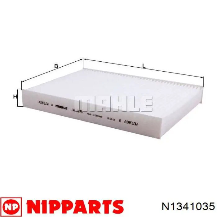 Filtro de habitáculo N1341035 Nipparts