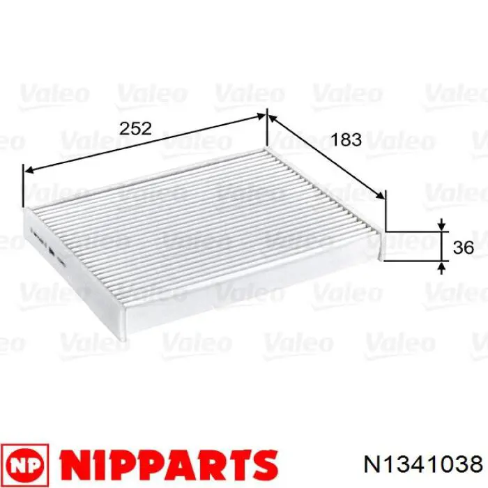 Filtro de cabina Nipparts N1341038 precio, desde 8,00 EUR