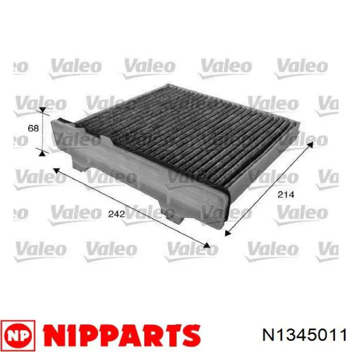 N1345011 Nipparts filtro habitáculo