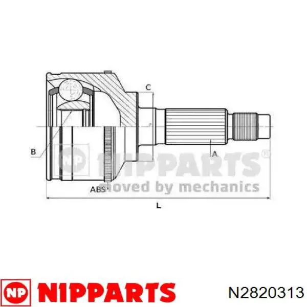 Junta homocinética exterior delantera Nipparts N2820313 precio, desde 67,95 EUR