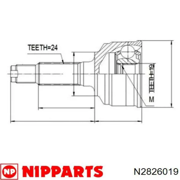 Comprar J2826019 Jakoparts Junta homocinetica