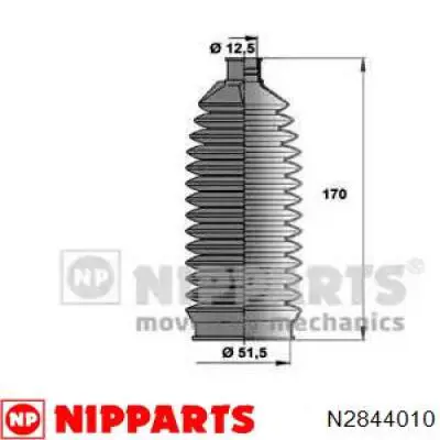 Guardapolvo de dirección Nipparts N2844010 precio, desde 8,69 EUR