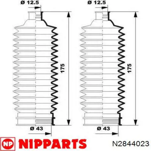 N2844023 Nipparts fuelle, dirección