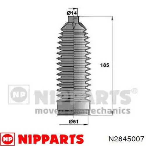 Guardapolvo de dirección Nipparts N2845007 precio, desde 7,64 EUR