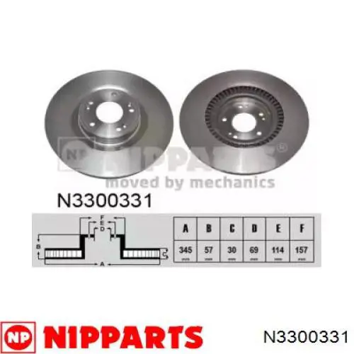 N3300331 Nipparts Discos