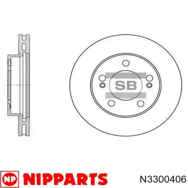 Disco de freno delantero Japan Parts DIS04C