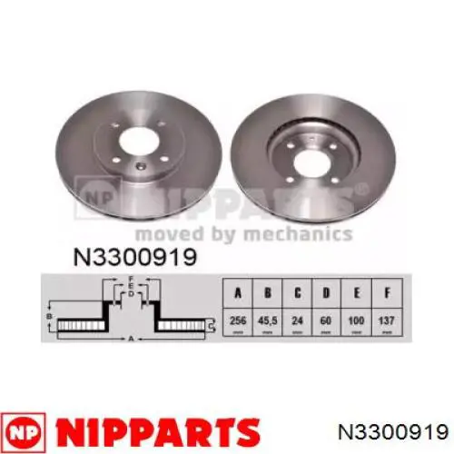 Frenos delanteros Nipparts N3300919 precio, desde 43,13 EUR