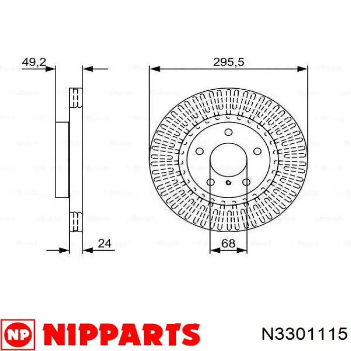 BR6825C Kavo Parts Discos