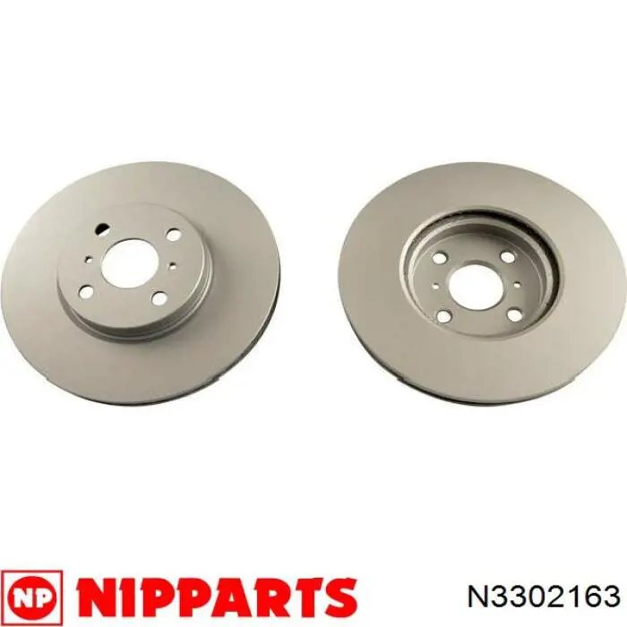 N3302163 Nipparts disco de freno delantero