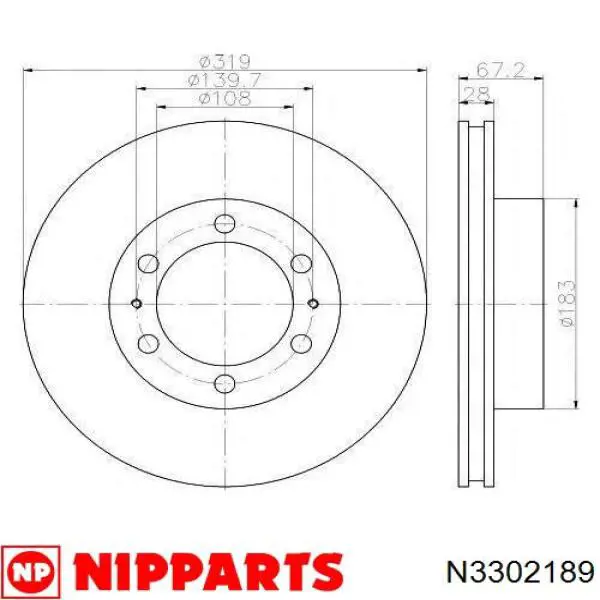 Comprar CD8606V Bremsi Freno de disco delantero