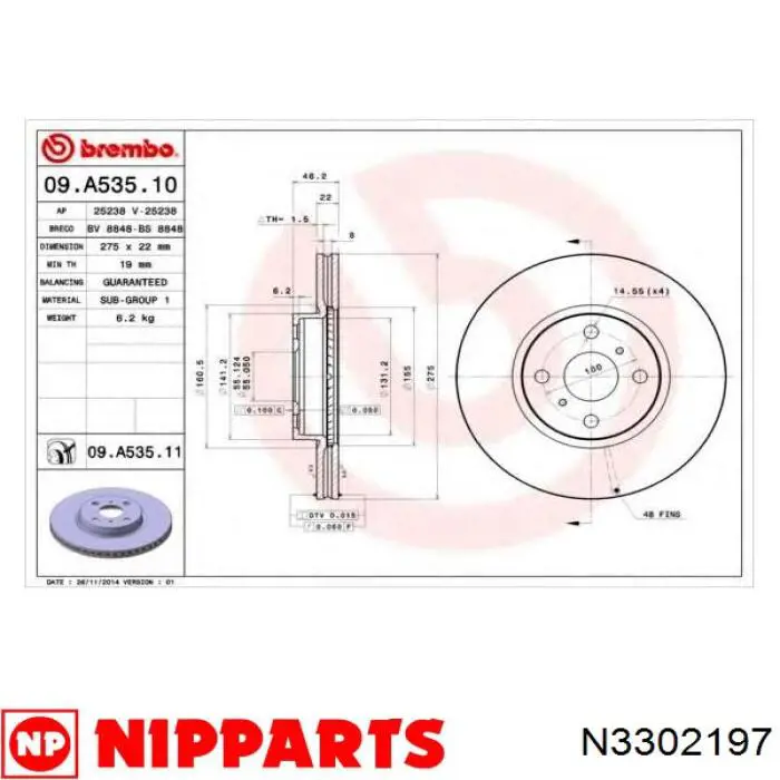 18542 ABS Discos