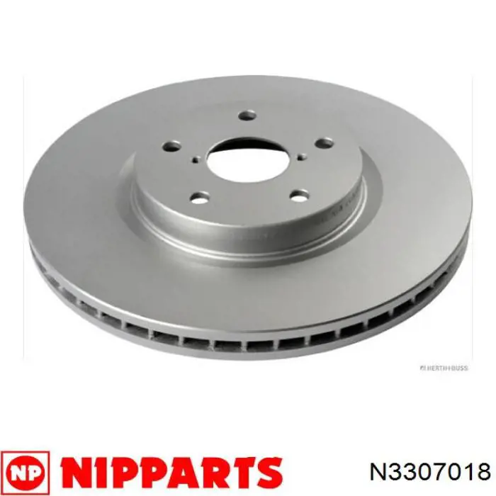N3307018 Nipparts disco de freno delantero
