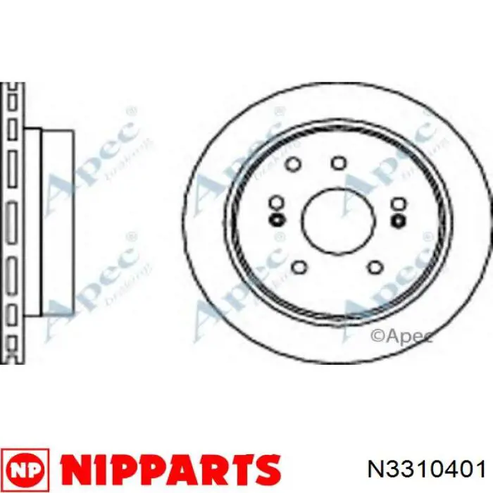 18390 ABS Freno de disco trasero