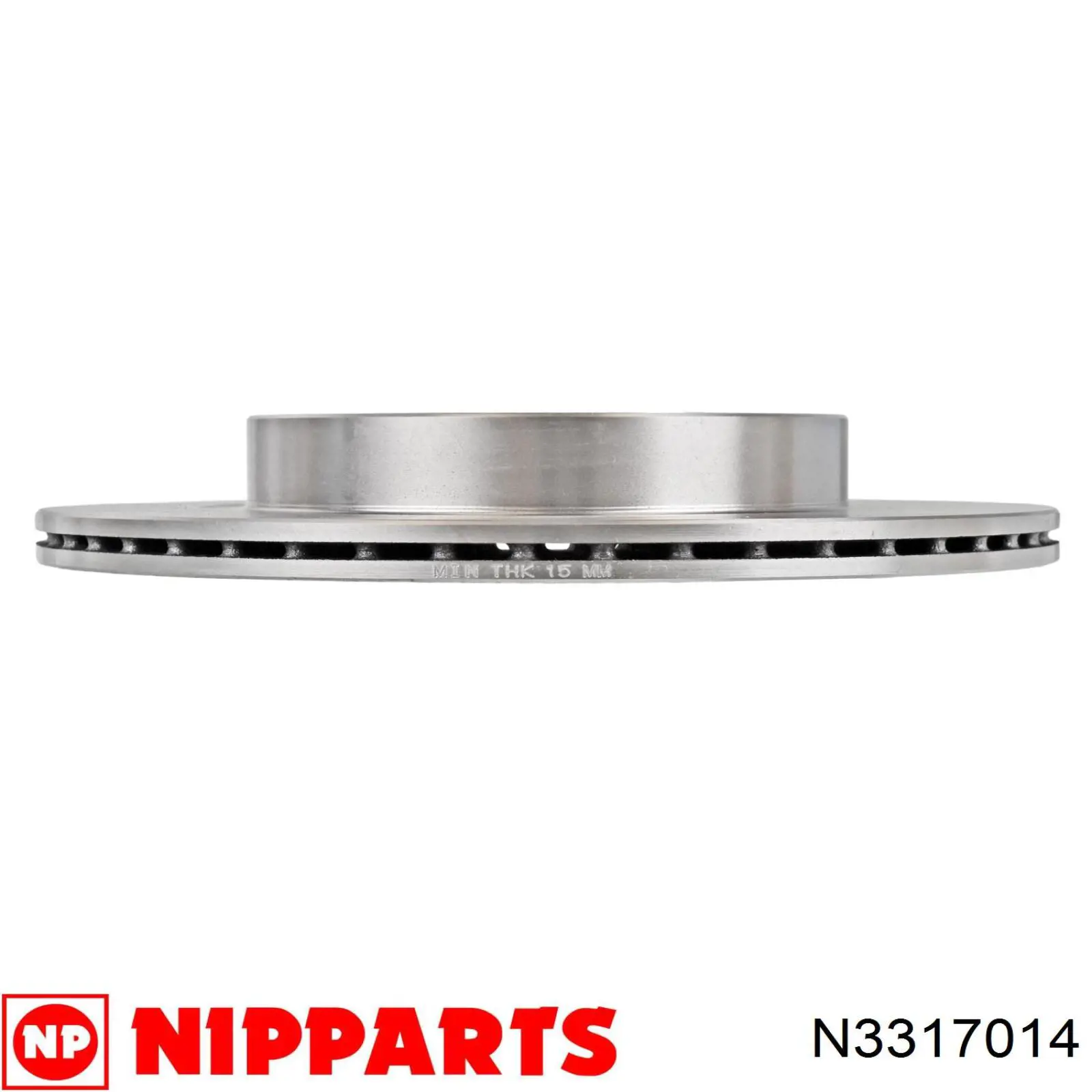 N3317014 Nipparts disco de freno trasero