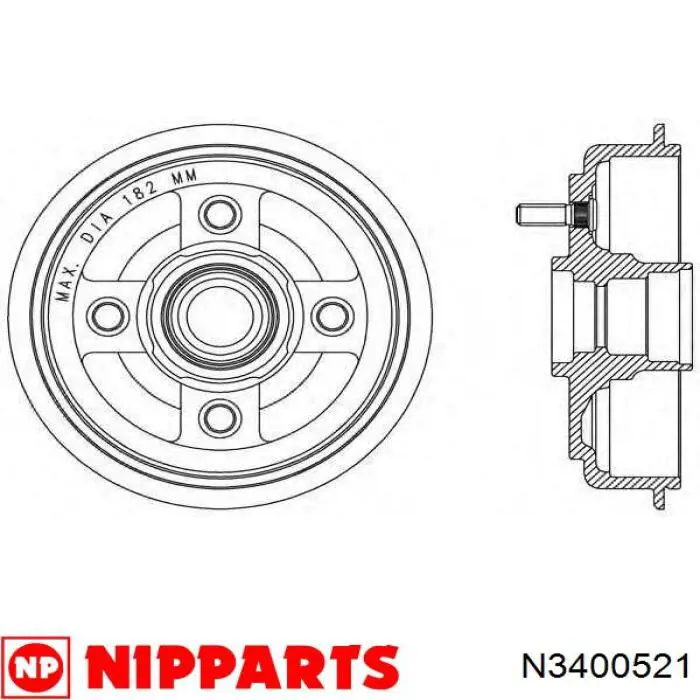 Comprar 2772S ABS Tambor de freno trasero