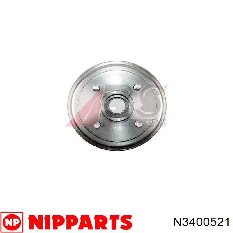 Tambor de freno trasero 2772S ABS