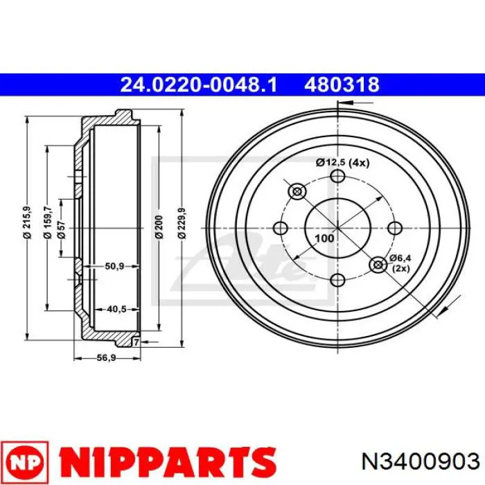 96471771 General Motors Tambor de freno trasero
