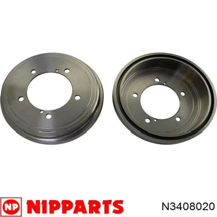 N3408020 Nipparts freno de tambor trasero