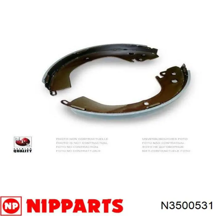 Comprar N3500531 Nipparts Juego de zapatas de frenos, freno de estacionamiento