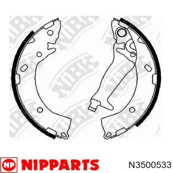 Zapatas de freno traseras Hyundai/Kia 583050XA10