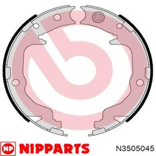 Comprar N3505045 Nipparts Juego de zapatas de frenos, freno de estacionamiento