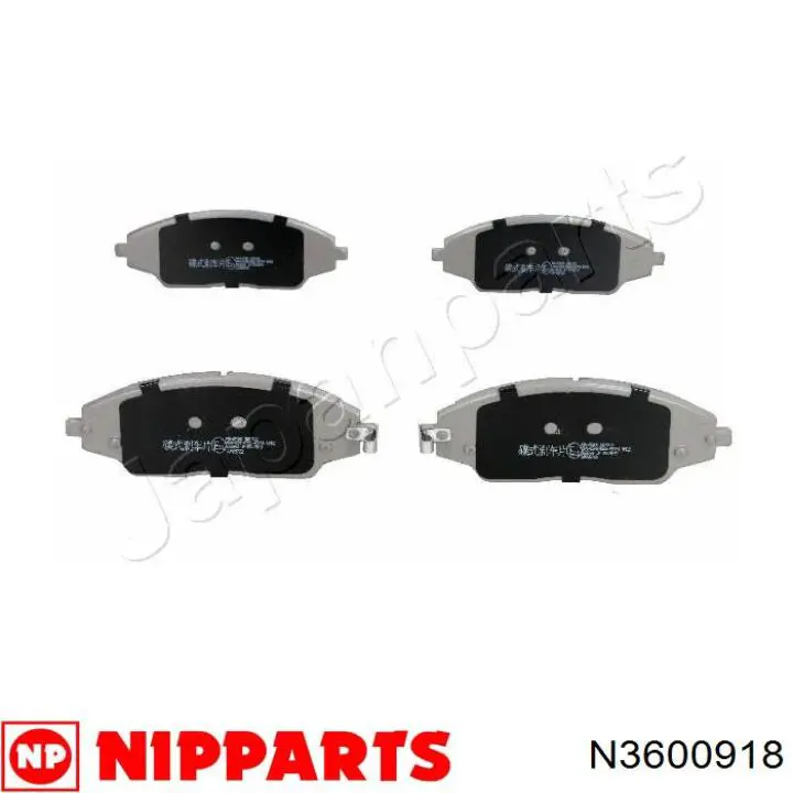 N3600918 Nipparts pastillas de freno delanteras