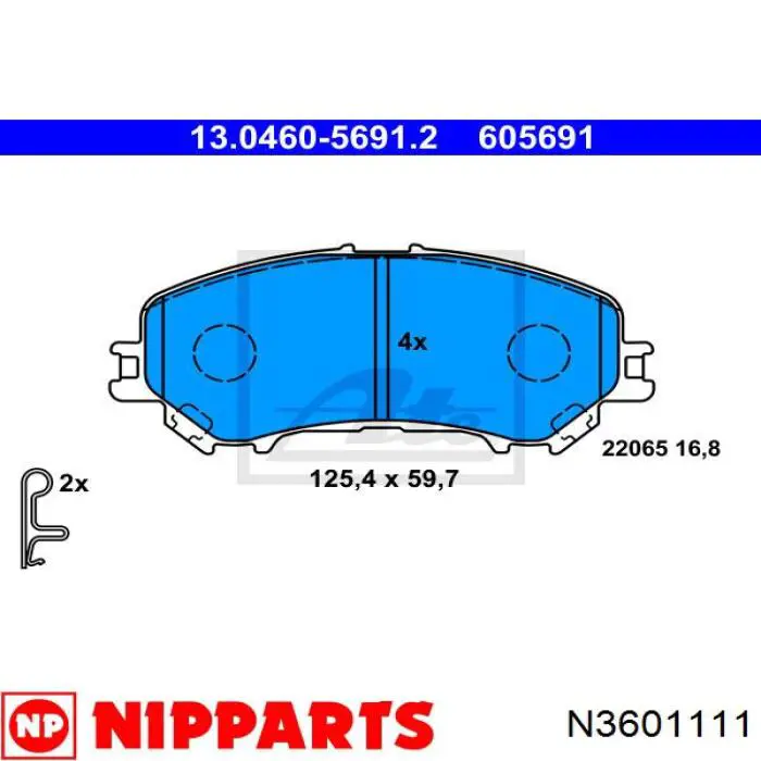Pastillas de freno delanteras Nissan Qashqai 2 J11