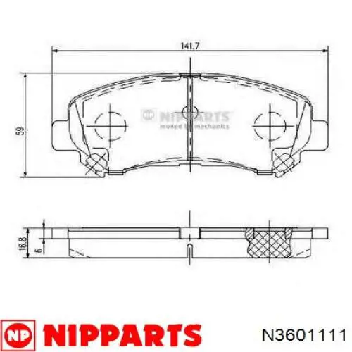 Pastillas de freno delanteras Nissan Qashqai 2 J11