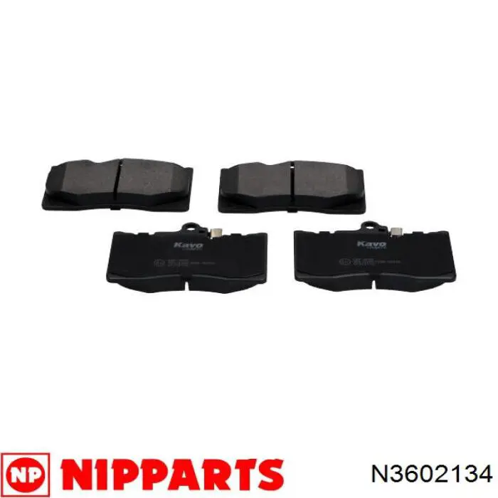 N3602134 Nipparts pastillas de freno delanteras