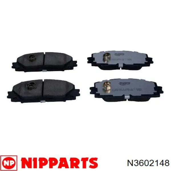 N3602148 Nipparts pastillas de freno delanteras