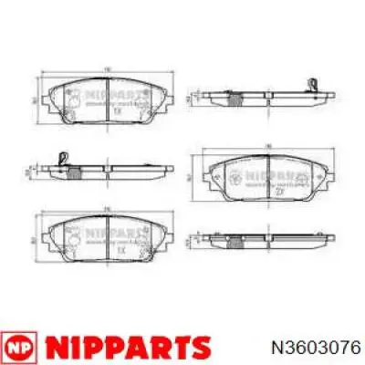 Pastillas freno delanteras Nipparts N3603076 precio, desde 27,66 EUR