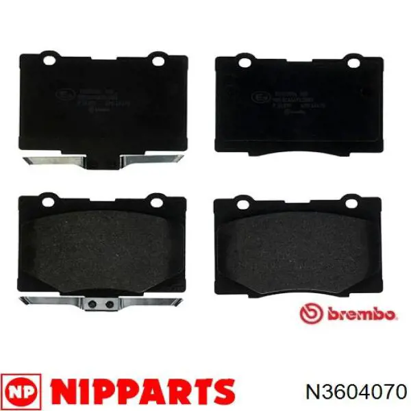 N3604070 Nipparts pastillas de freno delanteras