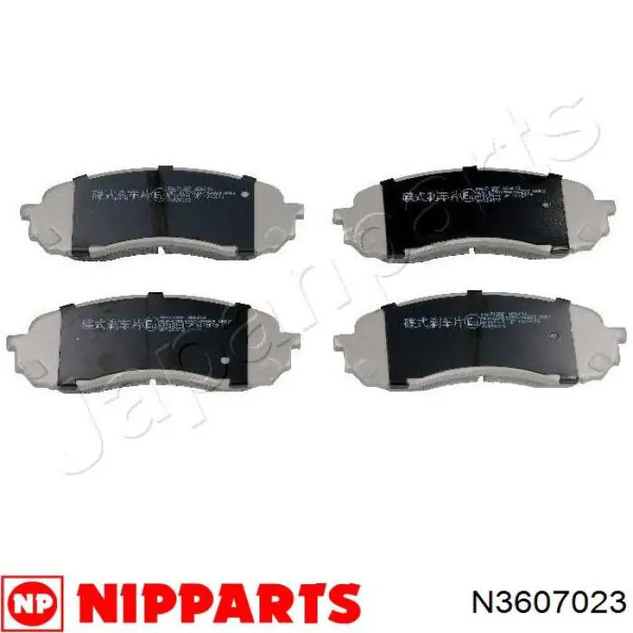 N3607023 Nipparts pastillas de freno delanteras