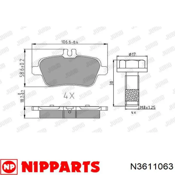 P 50 140 Brembo pastillas de freno traseras