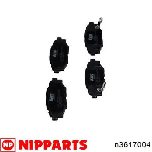 Pastillas de freno traseras NIPPARTS N3617004