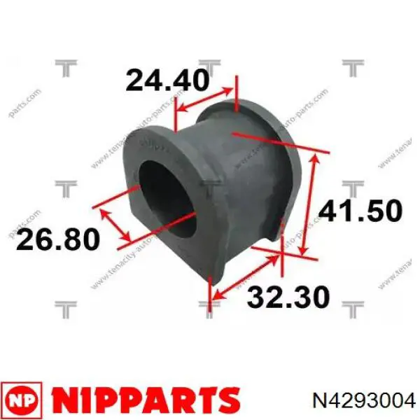 Comprar 06485 Metalcaucho Buje de barra estabilizadora trasera