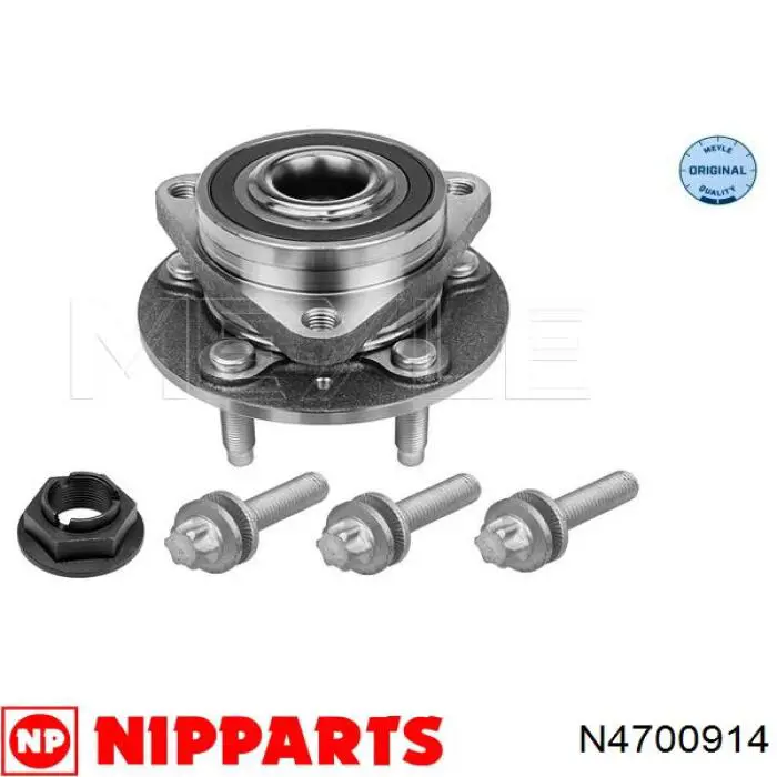 N4700914 Nipparts cubo de rueda delantero