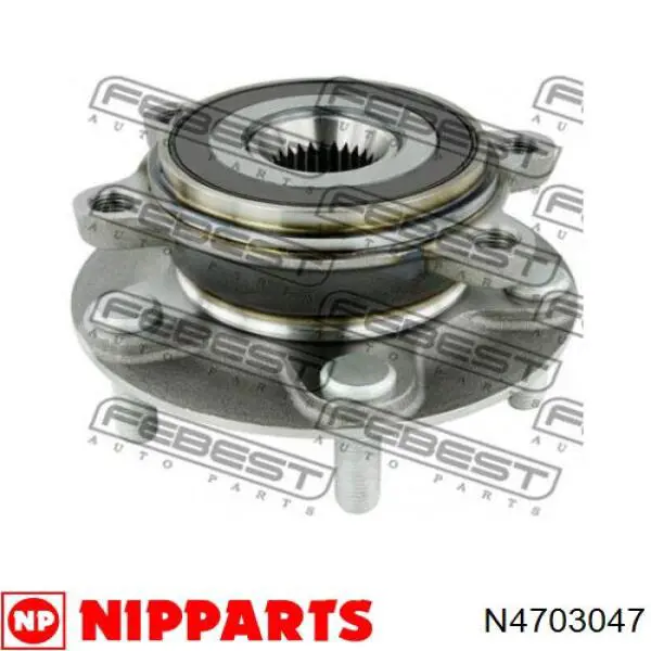 Buje de rueda delantero BJS73304X Mazda