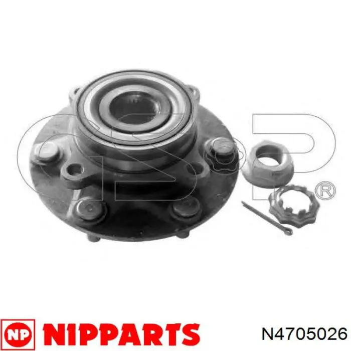 N4705026 Nipparts cubo de rueda delantero