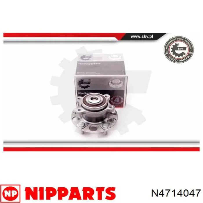 N4714047 Nipparts cubo de rueda trasero