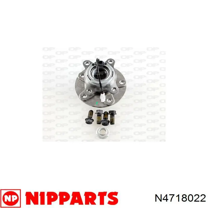 N4718022 Nipparts cubo de rueda trasero