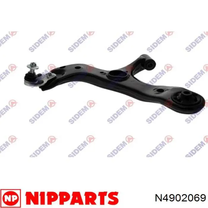 N4902069 Nipparts barra oscilante, suspensión de ruedas delantera, inferior izquierda
