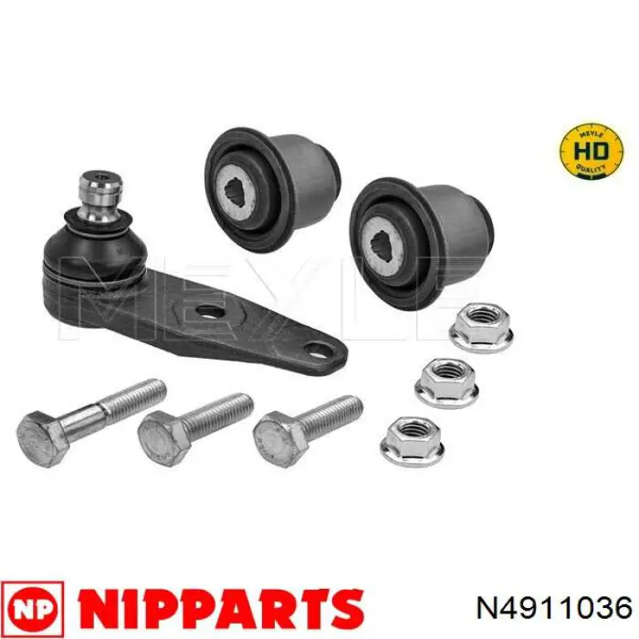 N4911036 Nipparts barra oscilante, suspensión de ruedas delantera, inferior derecha